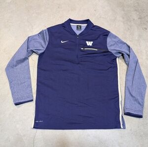 Nike washing Huskies Men's M Purple Long Sleeve Pullover UW 1/4 Zip